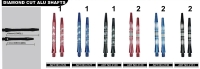 Diamond Cut Alu Shafts